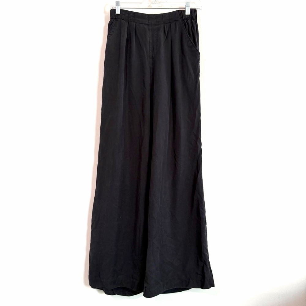 Philosophy Wide-Leg Flowy Black Palazzo Lycocell Pants Women’s Size Small